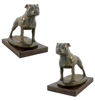 Staffordshire Bull Terrier figurka na drewnie Art-Dog